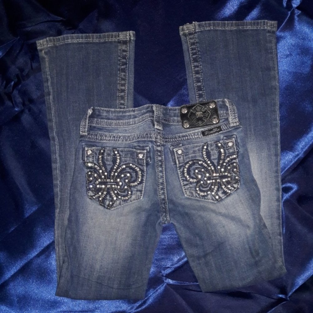 Girl Miss Me Boot Cut Jeans